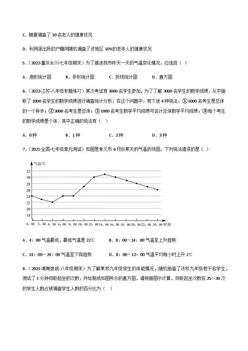 第六章 数据的收集与整理（单元测试）02