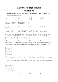 湖北省黄石市大冶市2022—2023学年八年级下学期数学试卷题（含答案）