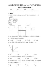 北京首都师范大学附属中学2022-2023学年九年级下学期三月学业水平调研数学试题