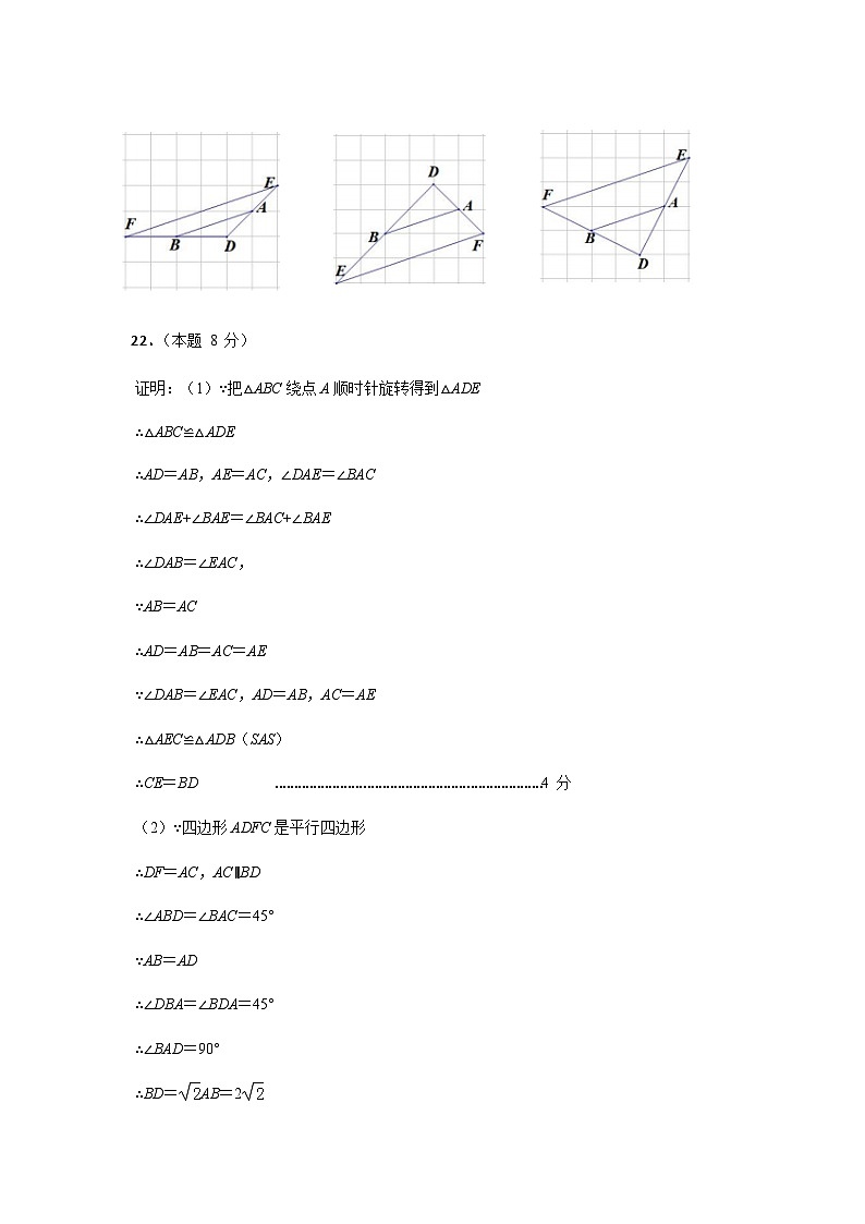 浙江省温州市乐清外国语学校2022-2023学年九年级上学期数学返校考试题卷03
