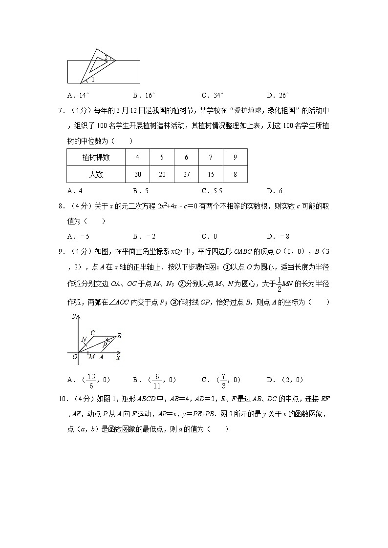 2019年安徽省阜阳市颍泉区中考数学模拟试卷第2页
