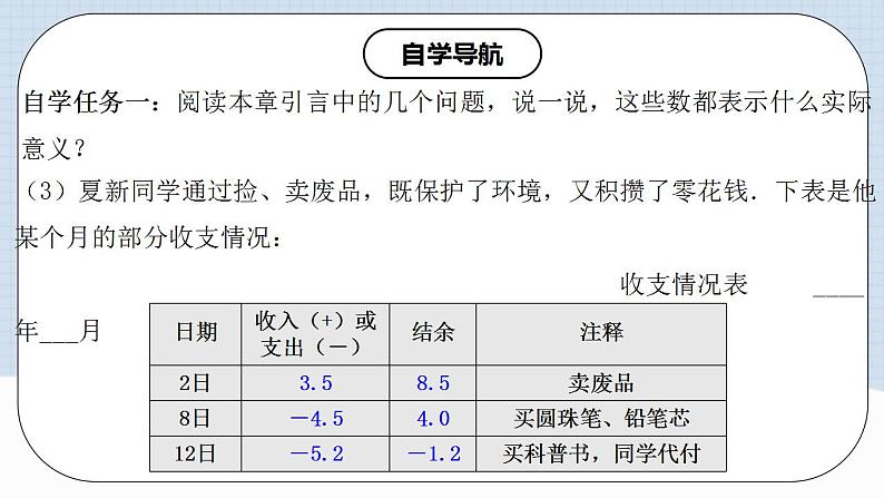 人教版初中数学七年级上册 1.1 正数和负数 课件+教案+导学案+分层练习（含教师+学生版）05