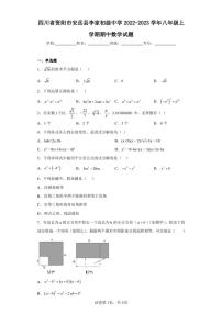 四川省资阳市安岳县李家初级中学2022-2023学年八年级上学期期中数学试题