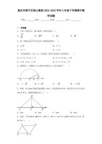 重庆市梁平区梁山集团2022-2023学年八年级下学期期中数学试题（含答案解析）