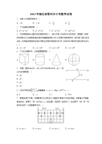 2023年湖北省鄂州市中考数学试卷（含答案解析）