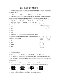 2023年云南省中考数学卷（含答案解析）