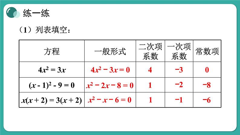 华师大版数学九上22.1 一元二次方程（课件PPT）08