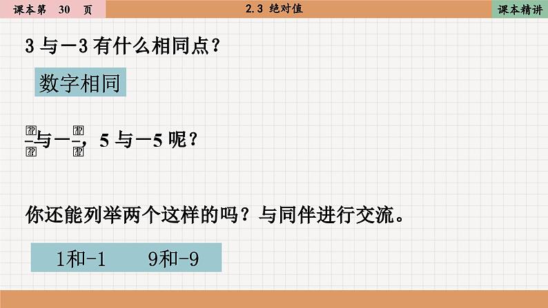 北师大版数学七上2.3 绝对值（课件PPT）04