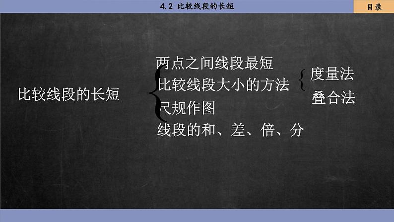 北师大版数学七上4.2 比较线段的长短（课件PPT）03