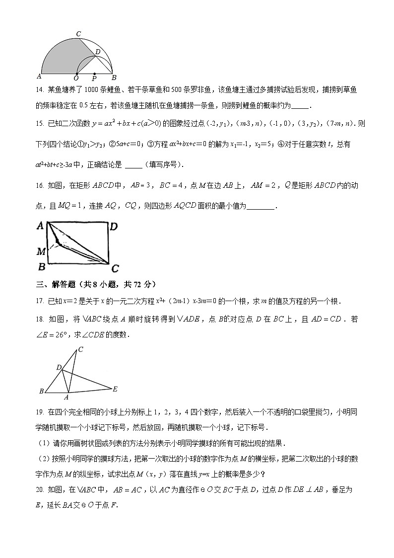 湖北省武汉市二桥中学2022-2023学年九年级下学期二月考数学试卷(含答案)03