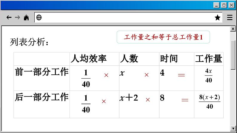 苏科版数学七上4.3 课时5 工程问题（课件PPT）第8页