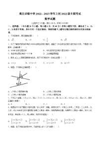 重庆市渝中区求精中学校2022-2023学年七年级下学期期中数学试题(含答案)