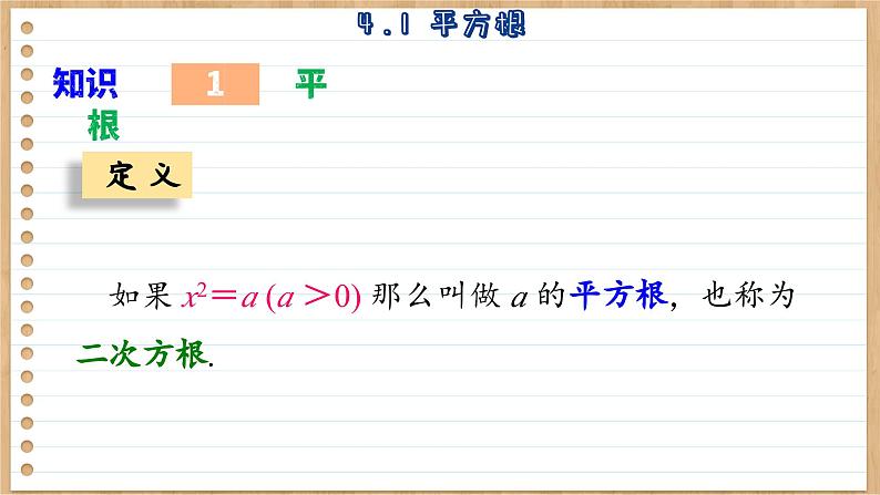 苏科版数学八上4.1  平方根 （课件PPT）06