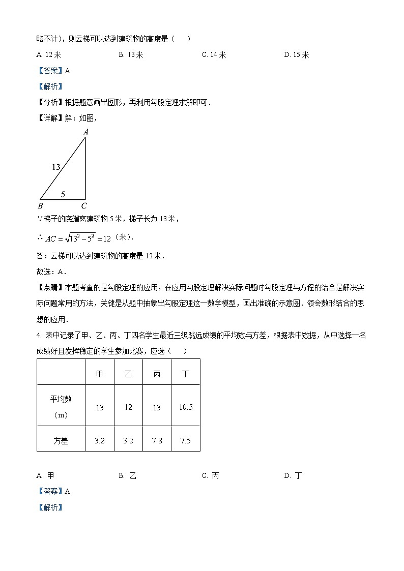 精品解析：河北省沧州市青县2022-2023学年八年级下学期期末数学试题（解析版）第2页