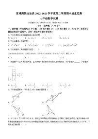 河北省承德市宽城县2022-2023学年七年级下学期期末数学试题（含答案）