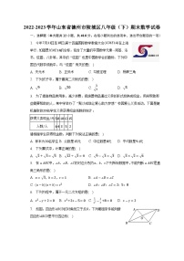 山东省德州市陵城区2022-2023学年八年级下学期期末考试数学试题（含答案）