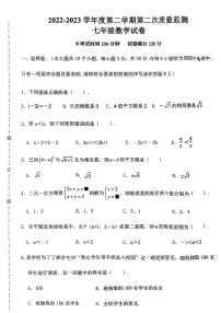 辽宁省大连市西岗区2022-2023学年七年级下学期期末数学试卷