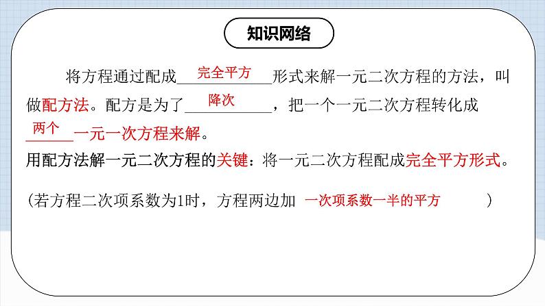 人教版初中数学九年级上册《 第二十一章 一元二次方程（章末总结）》 课件+单元测试（含教师学生版）08