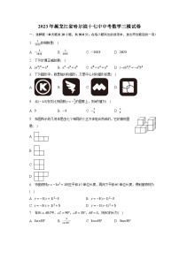 2023年黑龙江省哈尔滨十七中中考数学三模试卷（含解析）