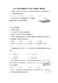 2023年河北省廊坊市广阳区中考数学二模试卷（含解析）