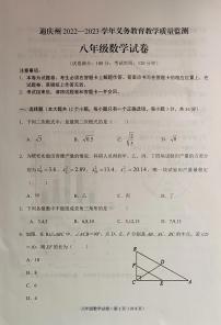 云南省迪庆州2022-2023学年八年级下学期期末考试数学试题