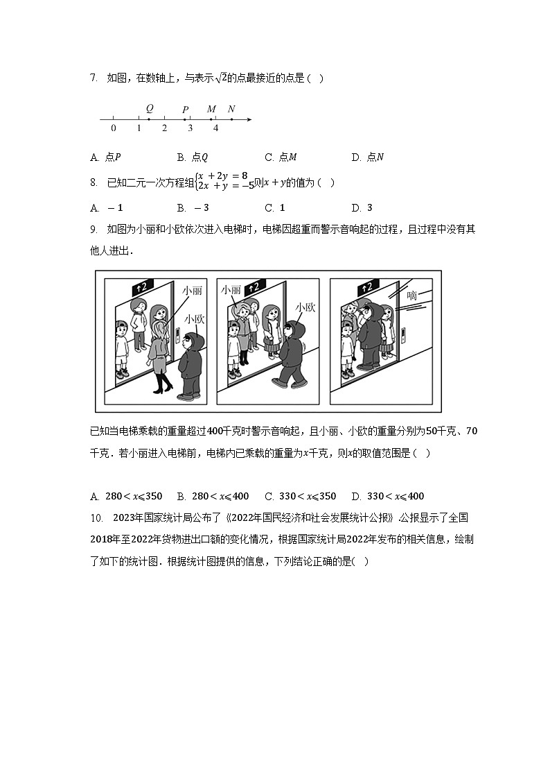 2022-2023学年北京市东城区七年级（下）期末考试数学试卷（含解析）02