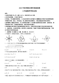 广东省河源市和平县2022-2023学年八年级下学期期末数学试题（含答案）