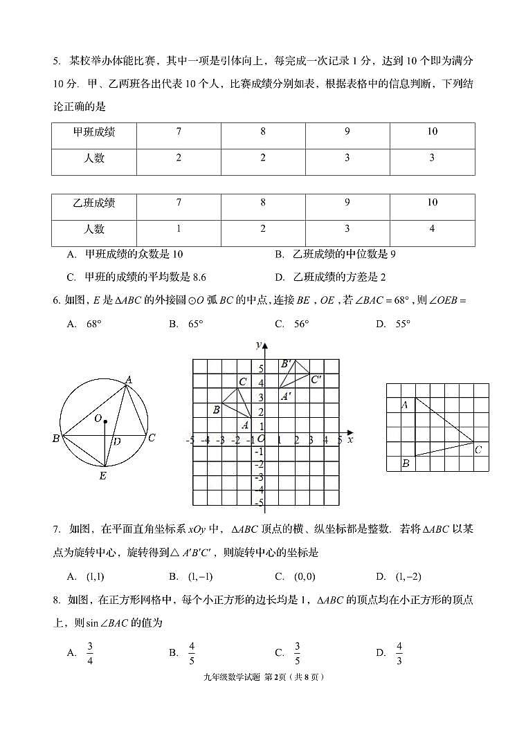 2023年山东省青岛市高新区中考数学三模试题02