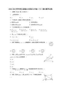 2022-2023学年河北省衡水市景县七年级（下）期末数学试卷（含解析）