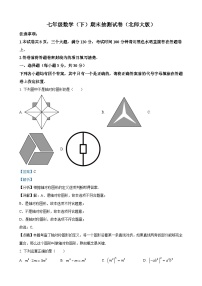 七年级下学期期末数学试题（解析版）