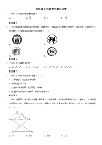 七年级下学期数学期末模拟