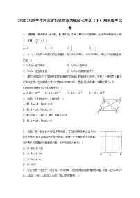 2022-2023学年河北省石家庄市栾城区七年级（下）期末数学试卷（含解析）