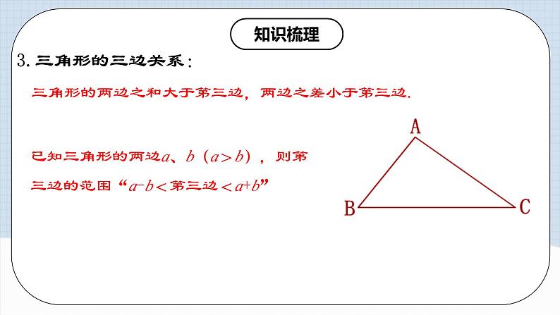 第十一章 《三角形》章节复习 课件+教案+导学案+达标检测（含教师+学生版和教学反思）07