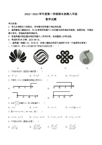 黑龙江省大庆市杜尔伯特蒙古族自治县2022-2023学年八年级上学期期末数学试题