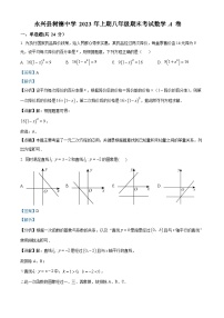 精品解析：湖南省郴州市永兴县树德初级中学2022-2023学年八年级下学期期末数学试题（解析版）