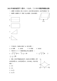 2023年吉林省四平十四中、十七中、二十中中考数学模拟试卷（含解析）