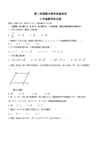 八年级下学期期末数学试题