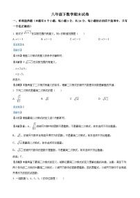 八年级下学期期末数学试题（解析版）