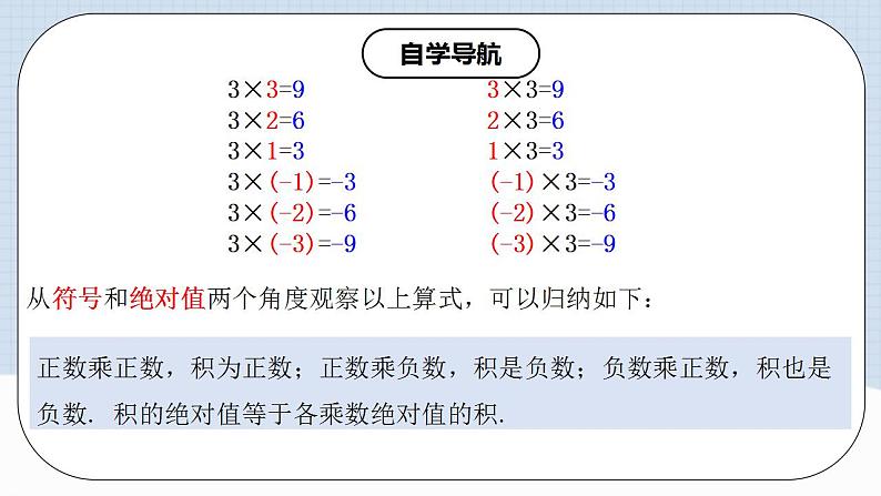 1.4.1 有理数的乘法（第一课时）第6页