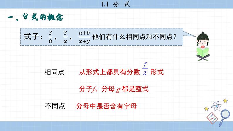 湘教版数学八上1.1分式（第1课时）（课件PPT）第5页