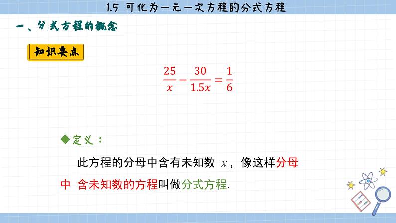 湘教版数学八上1.5可化为一元一次方程的分式方程（课件PPT）第4页