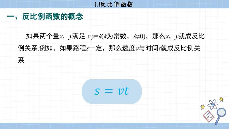 湘教版数学九上1.1反比例函数（课件PPT）04