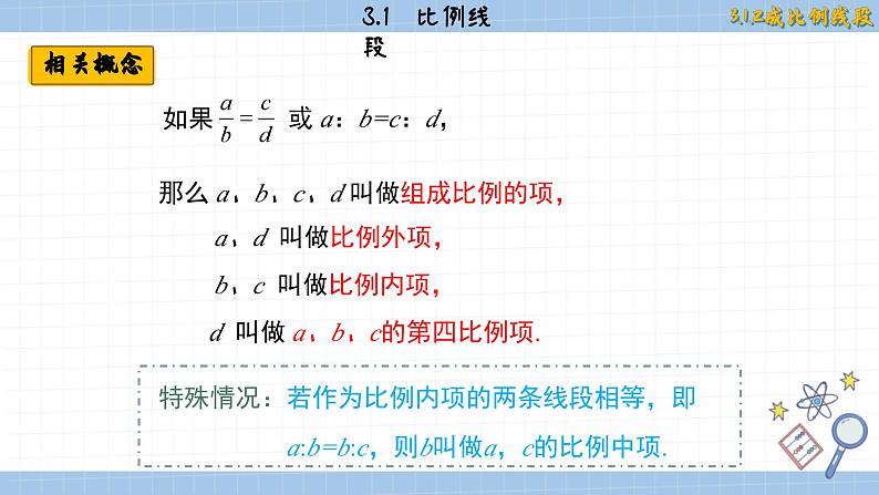 湘教版数学九上3.1.2成比例线段（课件PPT）07