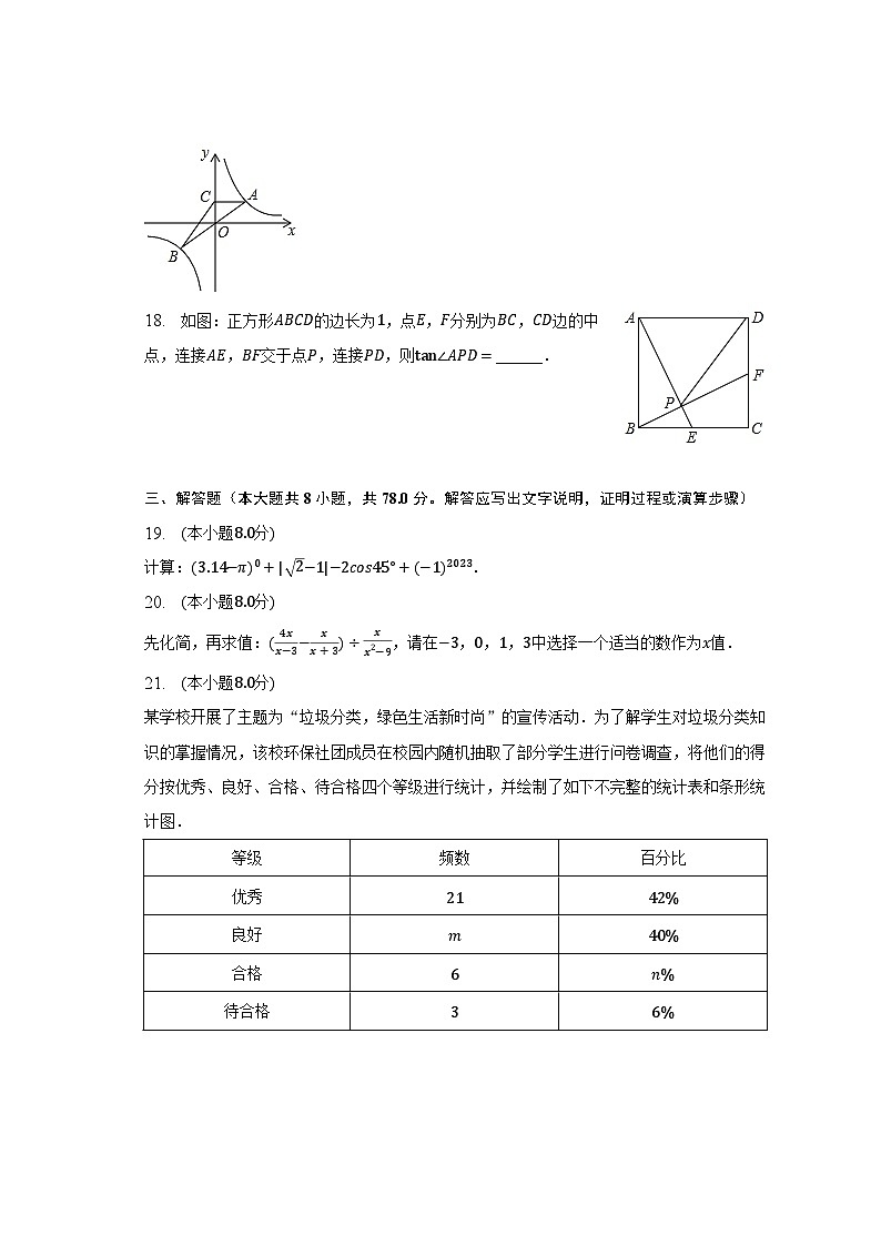 2023年湖南省永州市祁阳县浙江省市中考数学二模试卷（含解析）第3页