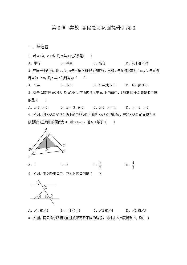 第6章 实数 暑假复习巩固提升训练2(含答案)01