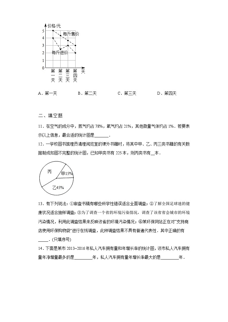 第10章 数据的收集、整理与描述 暑假复习巩固提升训练2(含答案)03