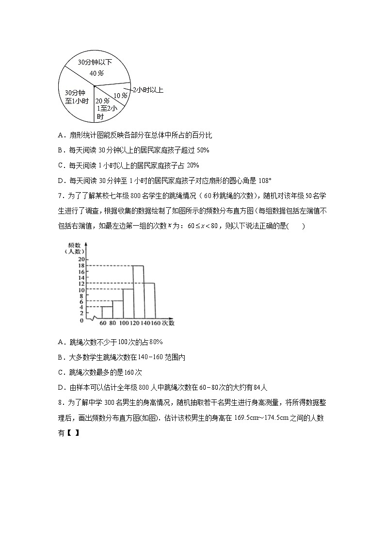 第10章 数据的收集、整理与描述 暑假复习巩固提升训练5(含答案)02