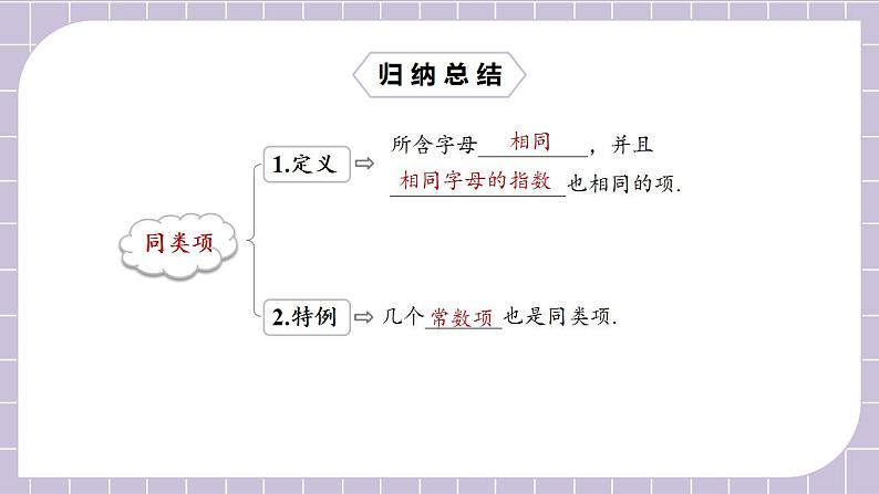 新人教版数学七上  2.2.1合并同类项 课件PPT+教案+分层练习+预习案08