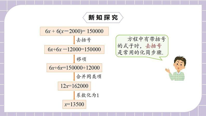 七年级上册3.3.1《去括号解一元一次方程》课件第7页