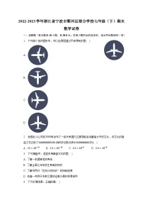 2022-2023学年浙江省宁波市鄞州区部分学校七年级（下）期末数学试卷